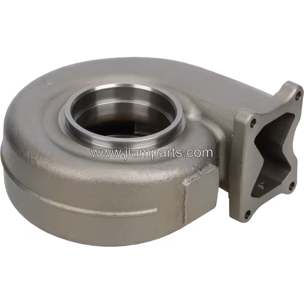 3596094-CAST-1 HX83 aftermarket turbine housing — top three-quarter view