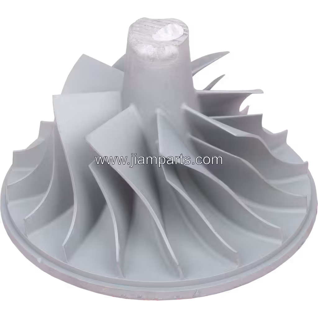KTR90-2 CCW aftermarket compressor wheel — top three-quarter view