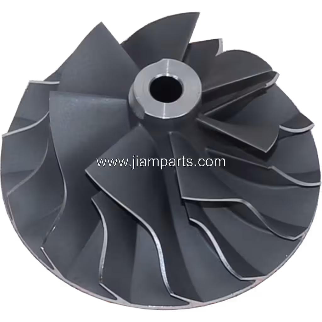 0R7978 CW aftermarket compressor wheel — top three-quarter view