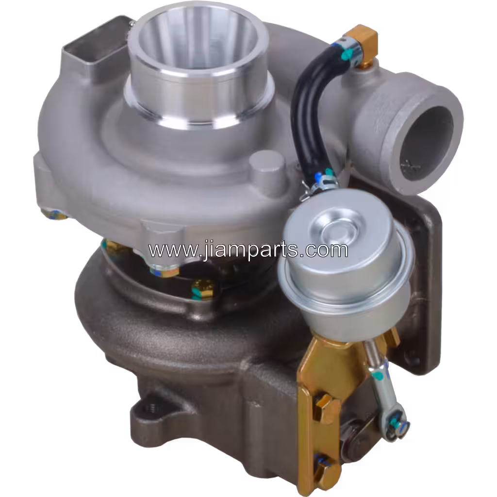 ZJ35-HA09159 HP55 aftermarket turbocharger — top three-quarter view