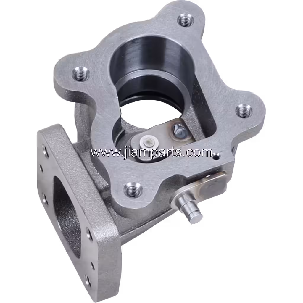 KT10-1B TH aftermarket turbine housing — top three-quarter view