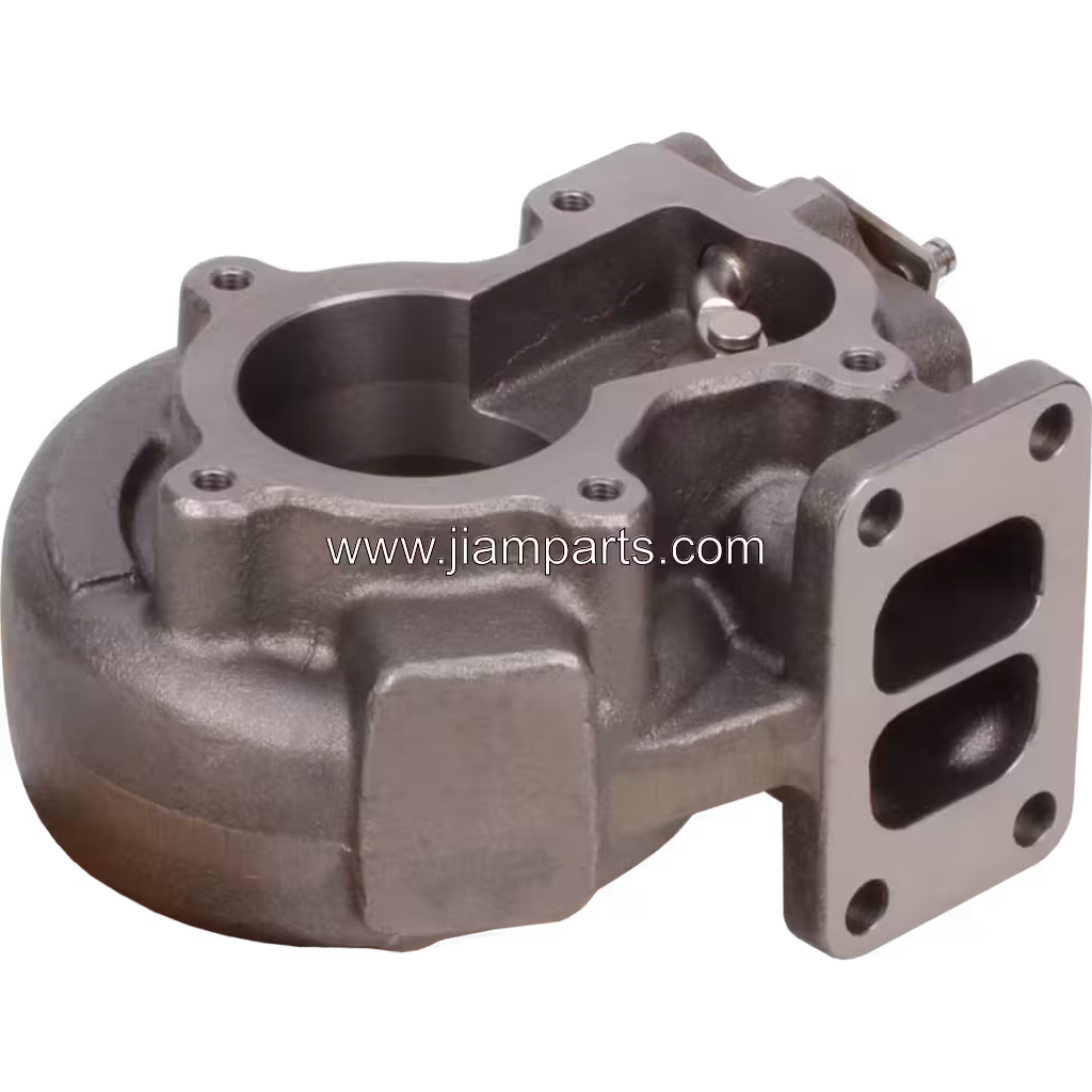 4039630 TH HX35W aftermarket turbine housing — top three-quarter view