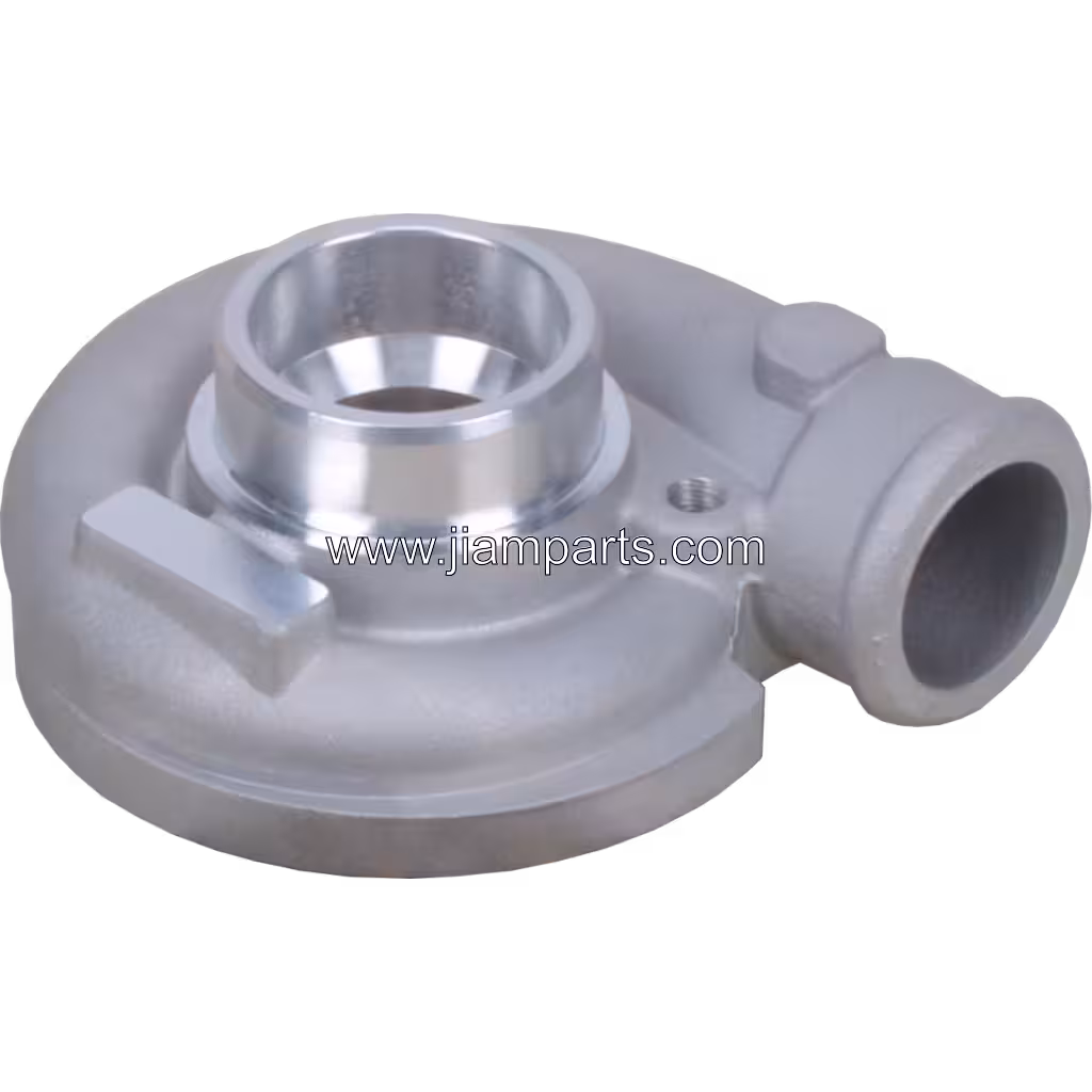 436414-0004 GT2052 aftermarket compressor housing — top three-quarter view
