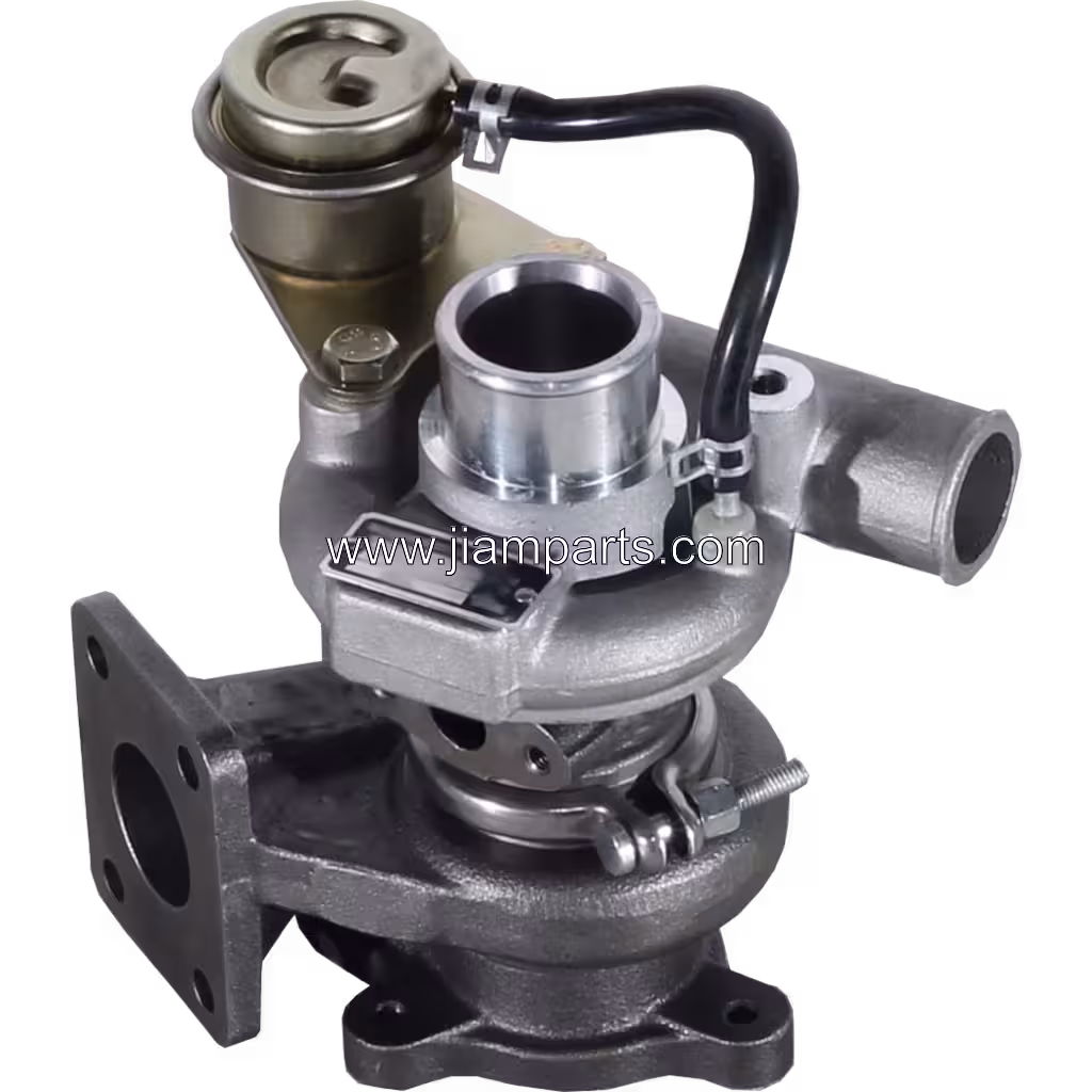 49131-02020 TD03 aftermarket turbocharger — top three-quarter view