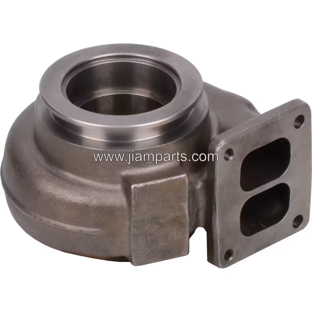 4037344 TH HX55 aftermarket turbine housing — top three-quarter view