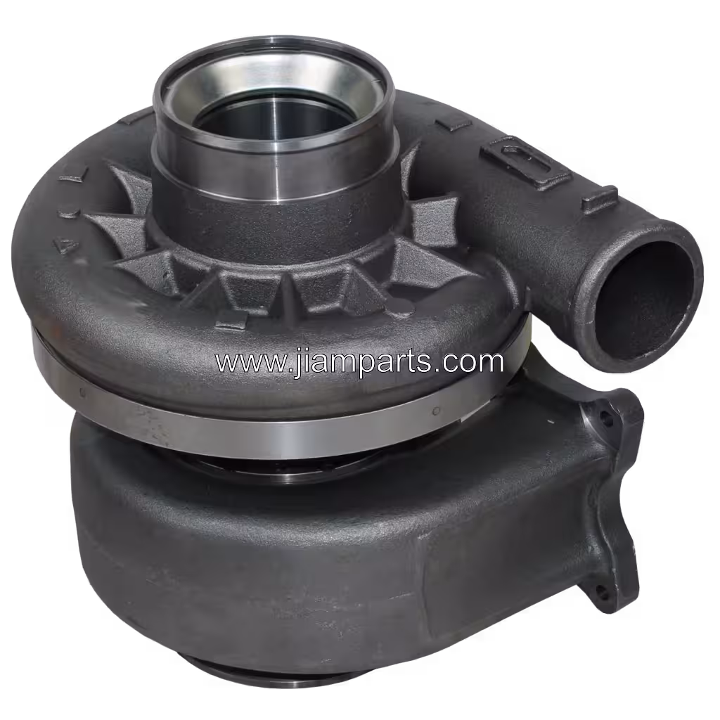 4956137 HX83 aftermarket turbocharger — top three-quarter view
