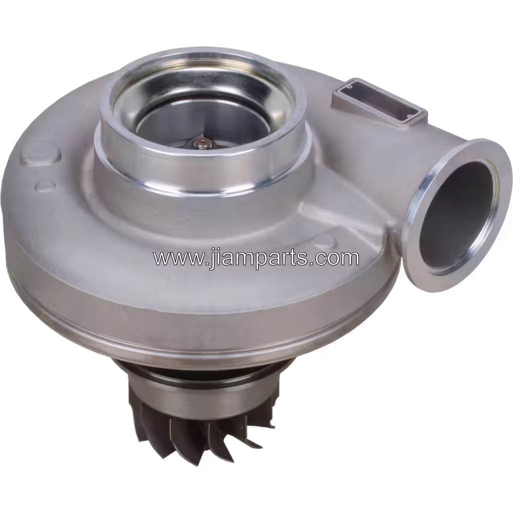 1507203 HX60 aftermarket turbocharger — top three-quarter view