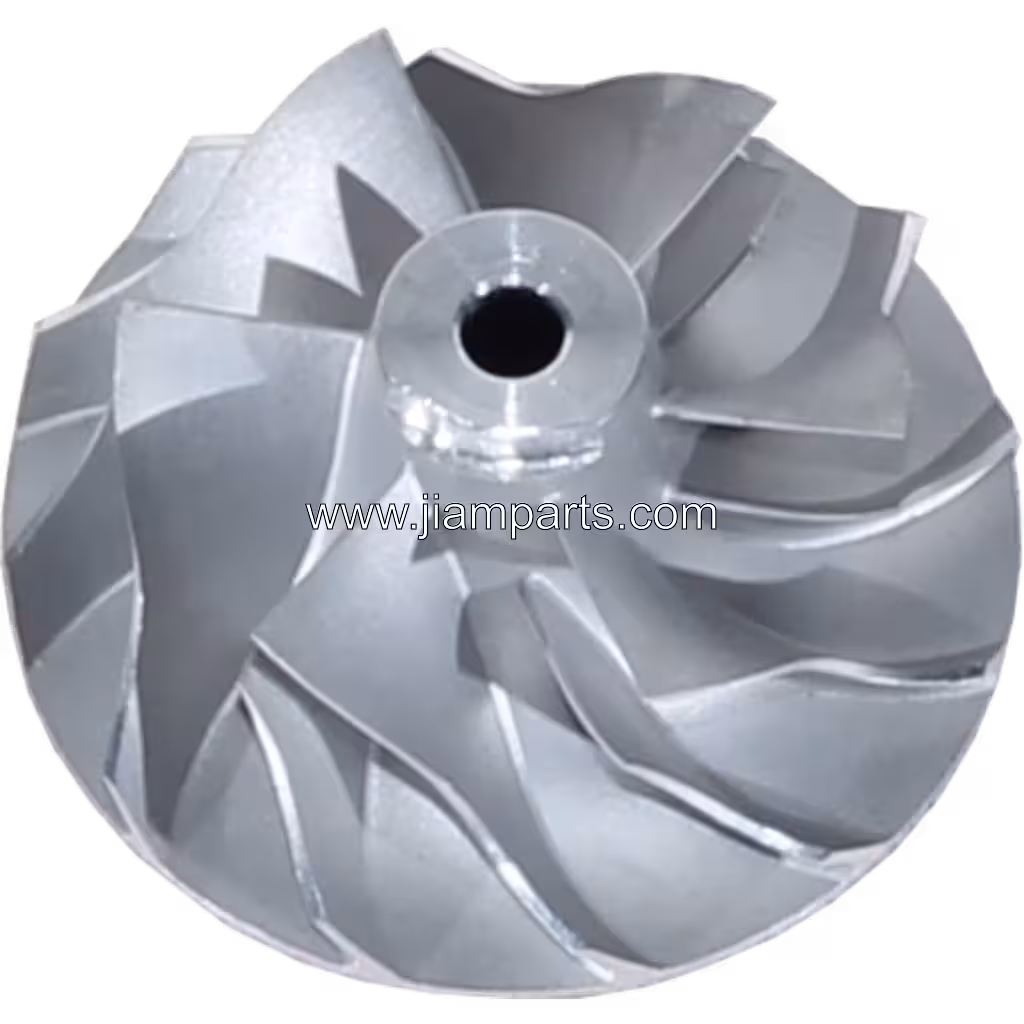 49135-04121 CW TF035HM-12T 4 aftermarket compressor wheel — top three-quarter view