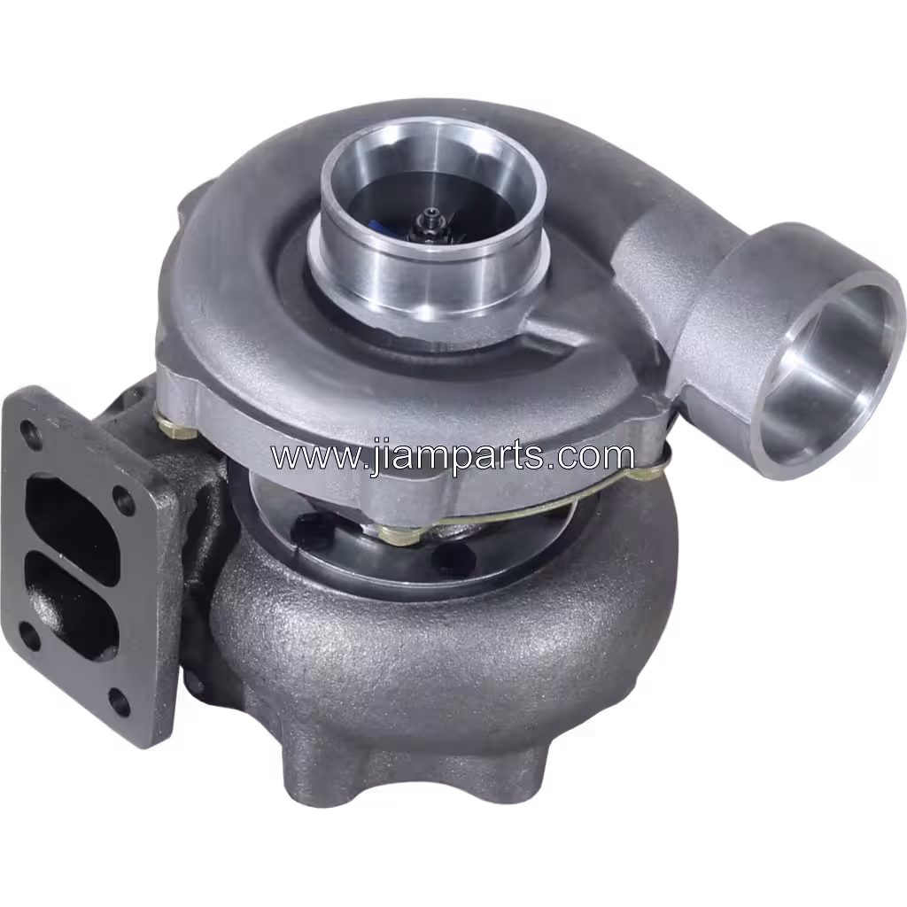 65091007048 TO4E55 aftermarket turbocharger — top three-quarter view