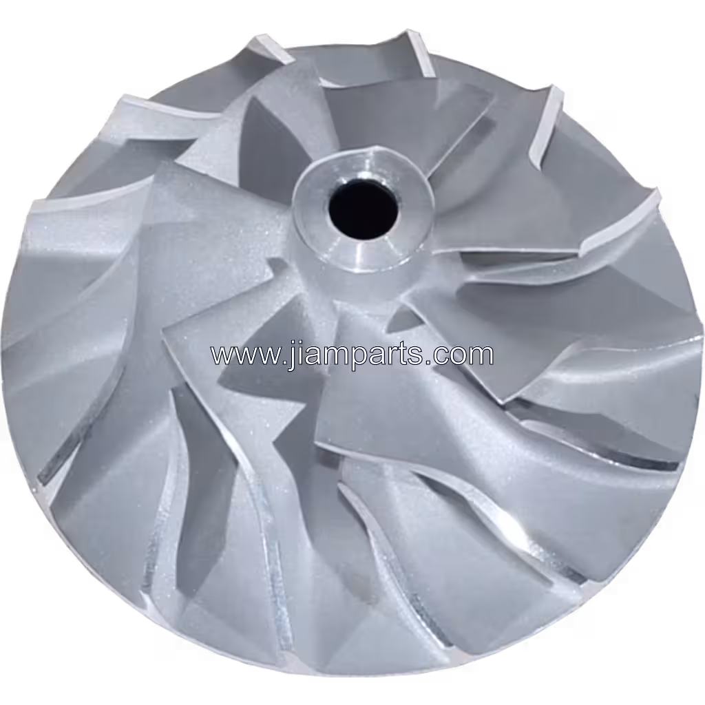 3521863 H1C aftermarket compressor wheel — top three-quarter view