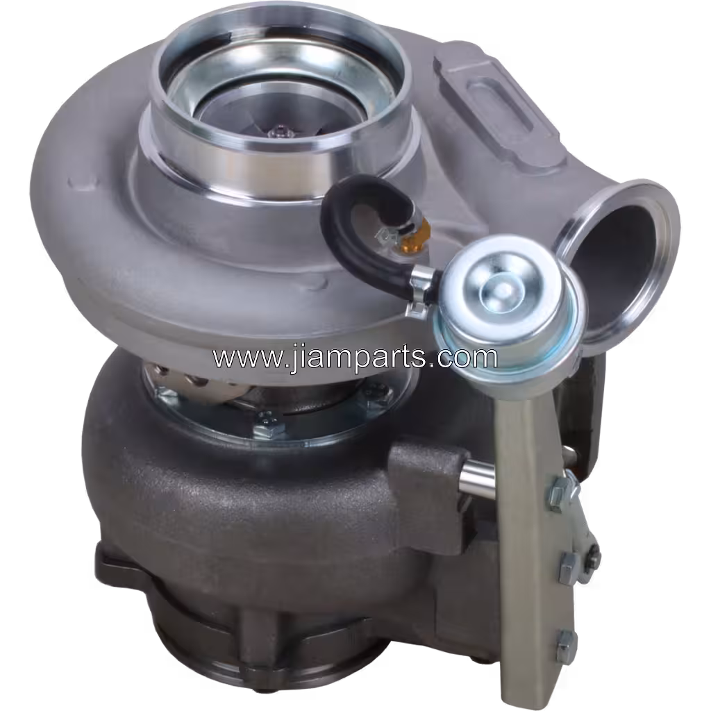 4955909 HX40W aftermarket turbocharger — top three-quarter view