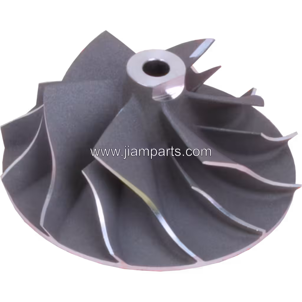28200-4A470 CW-R aftermarket compressor wheel — top three-quarter view