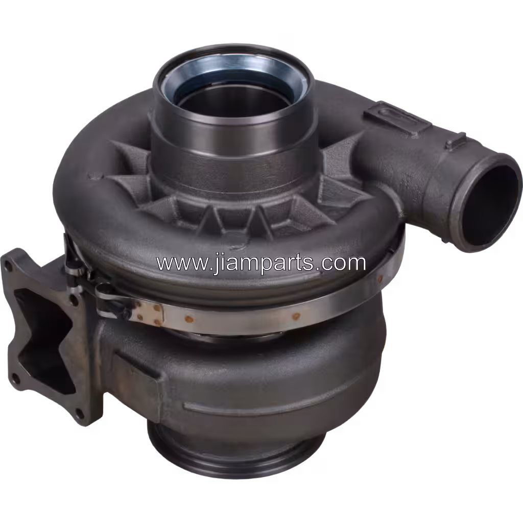 4956149 HX83 aftermarket turbocharger — top three-quarter view