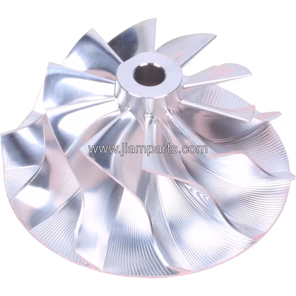 171227 S410WG047 aftermarket compressor wheel — top three-quarter view