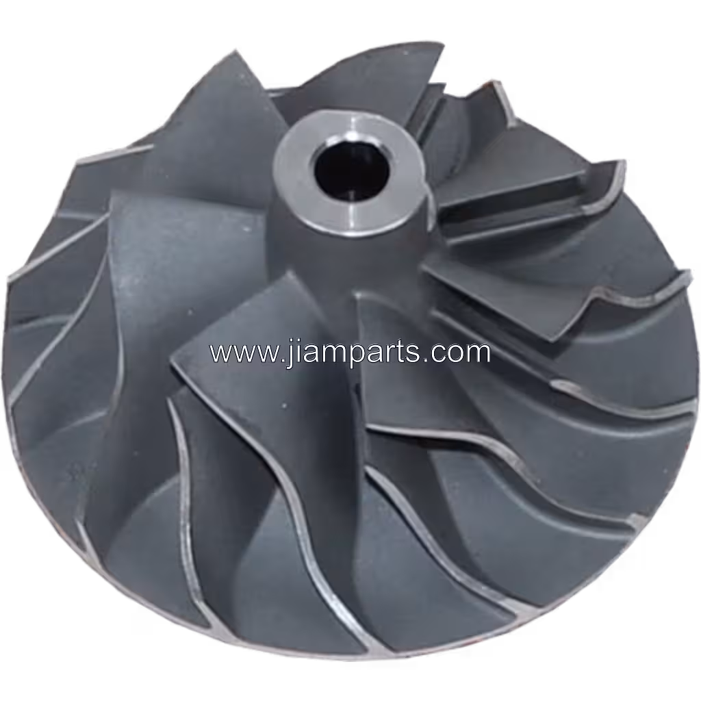 196528 CW aftermarket compressor wheel — top three-quarter view