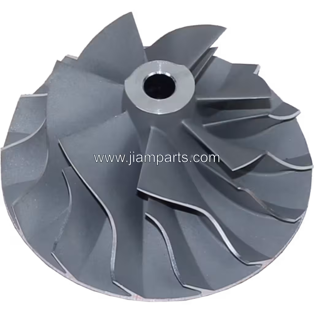 12749880058 CW aftermarket compressor wheel — top three-quarter view