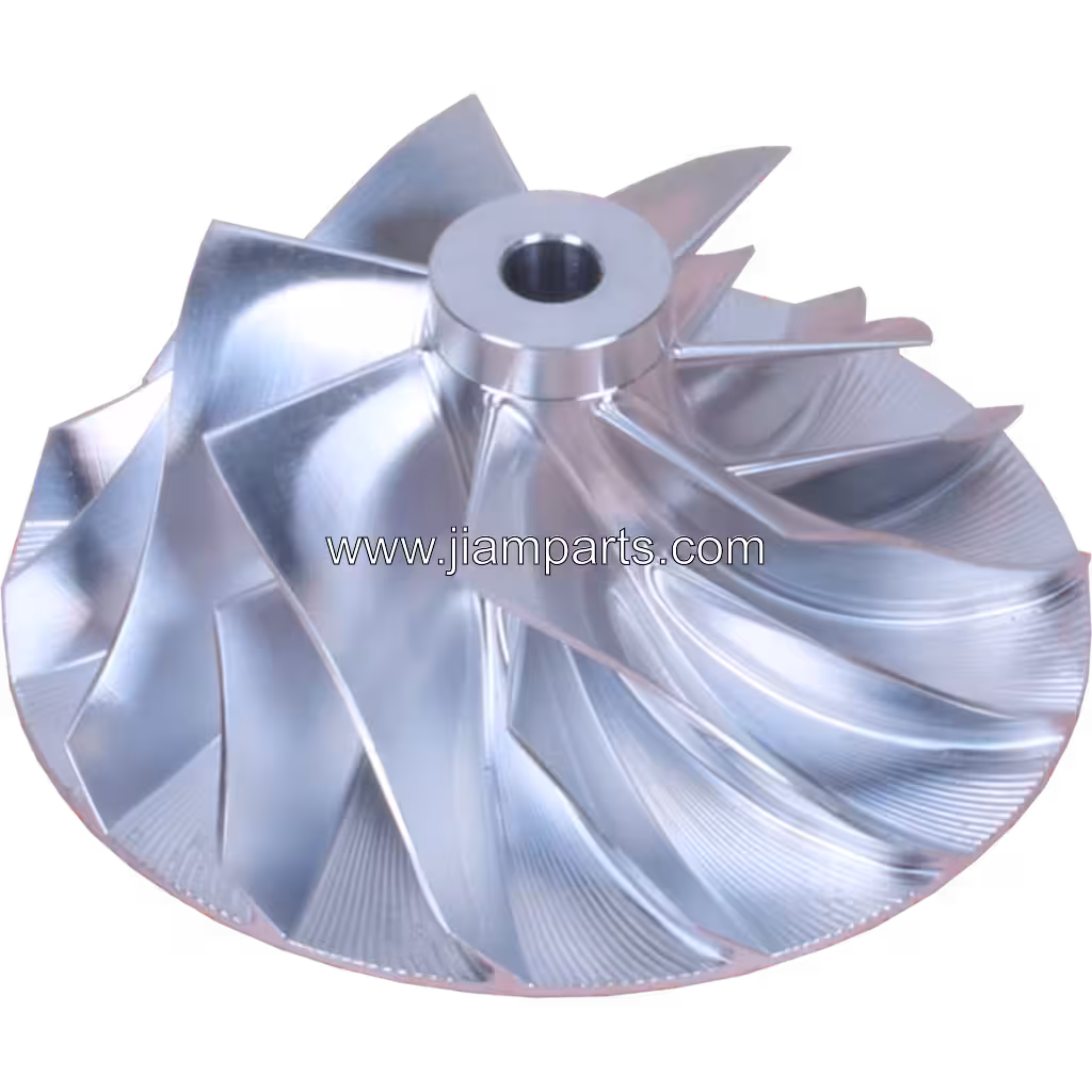 3599649 BCW HX35W aftermarket compressor wheel — top three-quarter view
