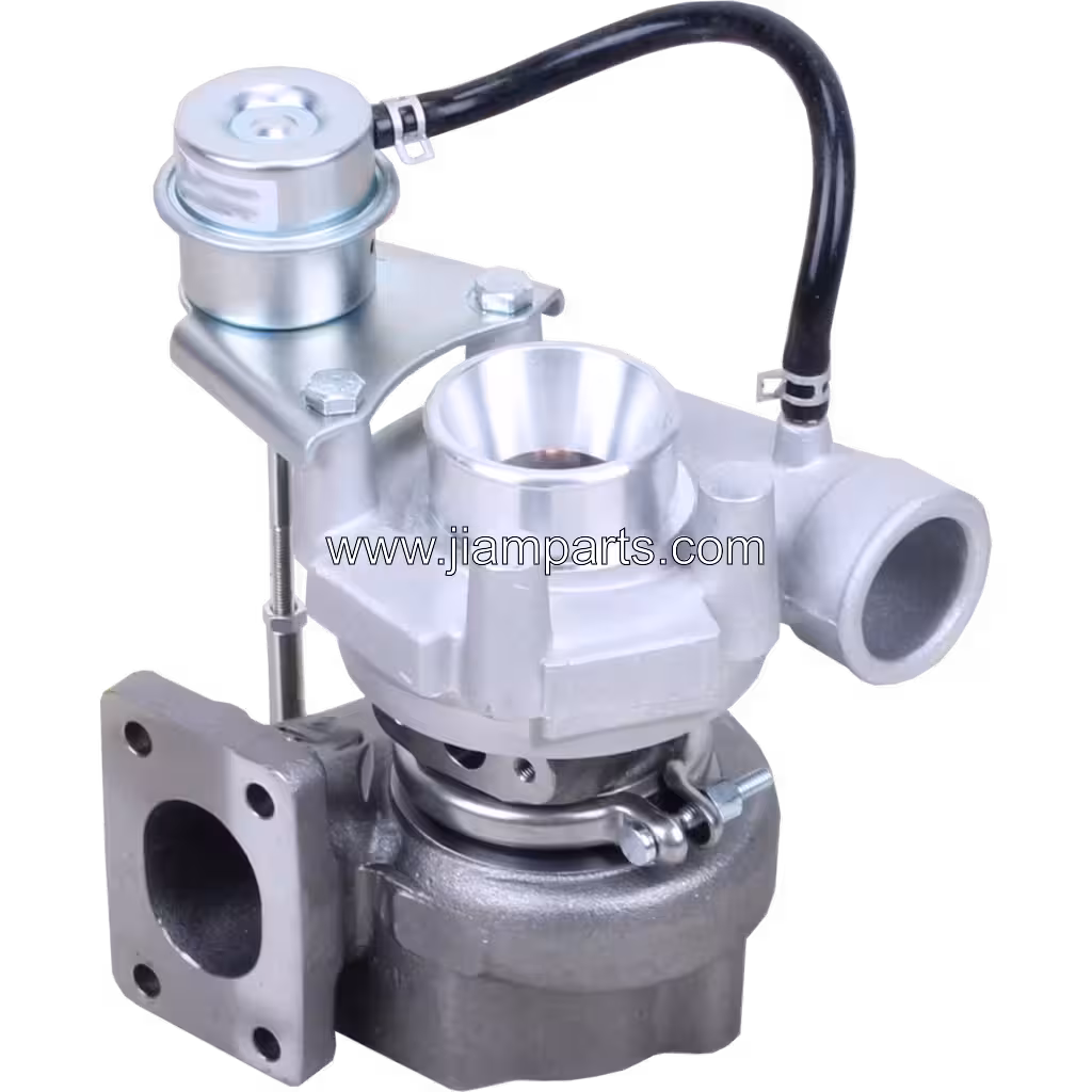 6205-81-8270 TD04-10T aftermarket turbocharger — top three-quarter view