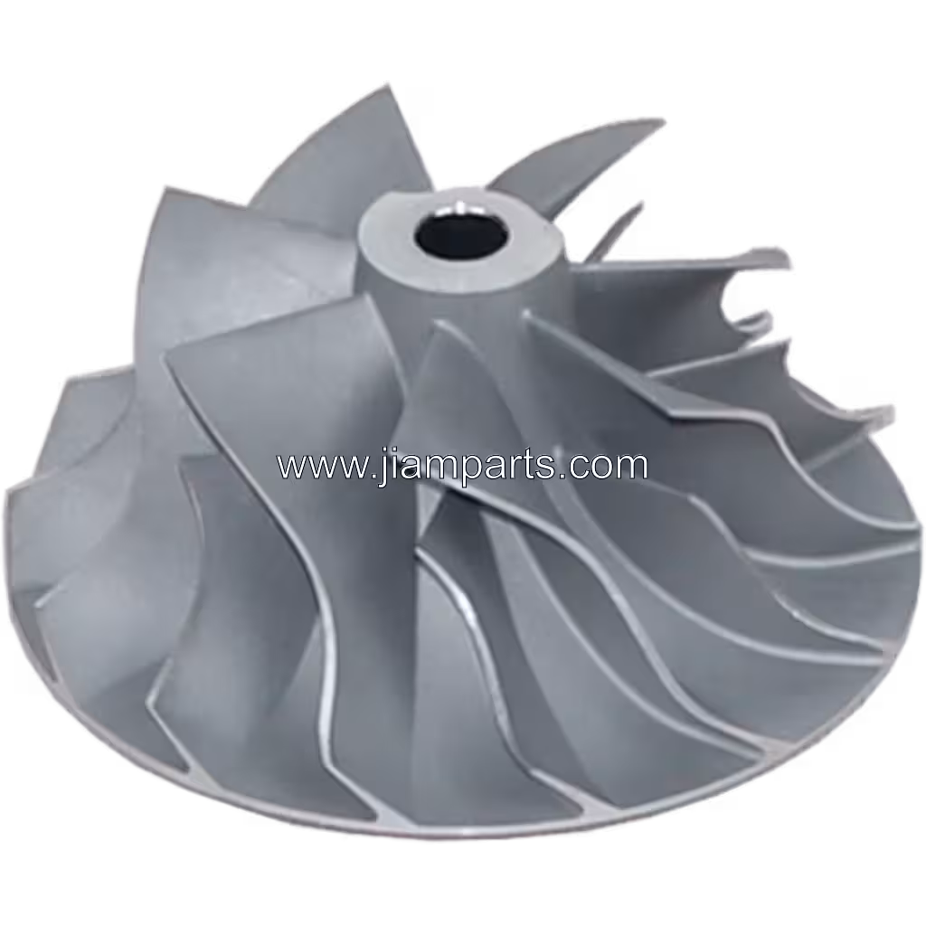 167302 CW aftermarket compressor wheel — top three-quarter view