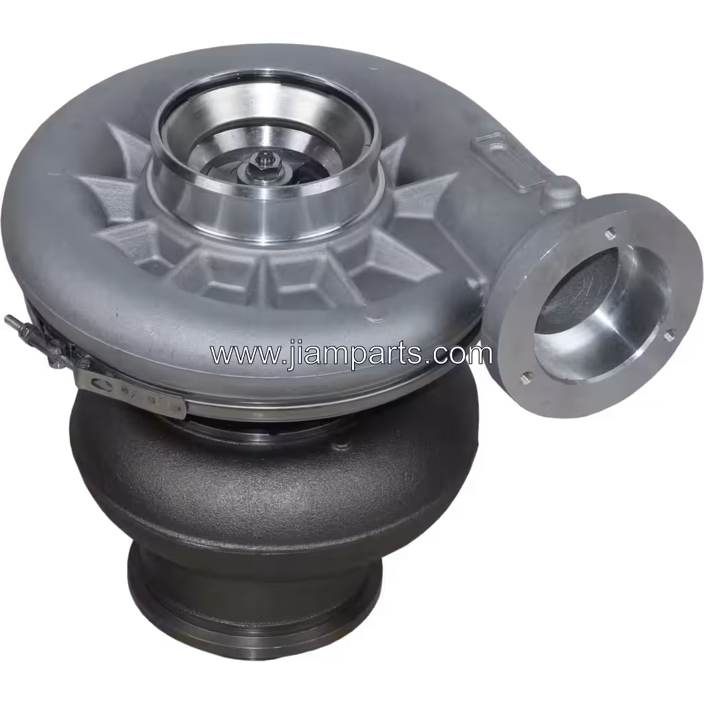 4025393 HX82 aftermarket turbocharger — top three-quarter view