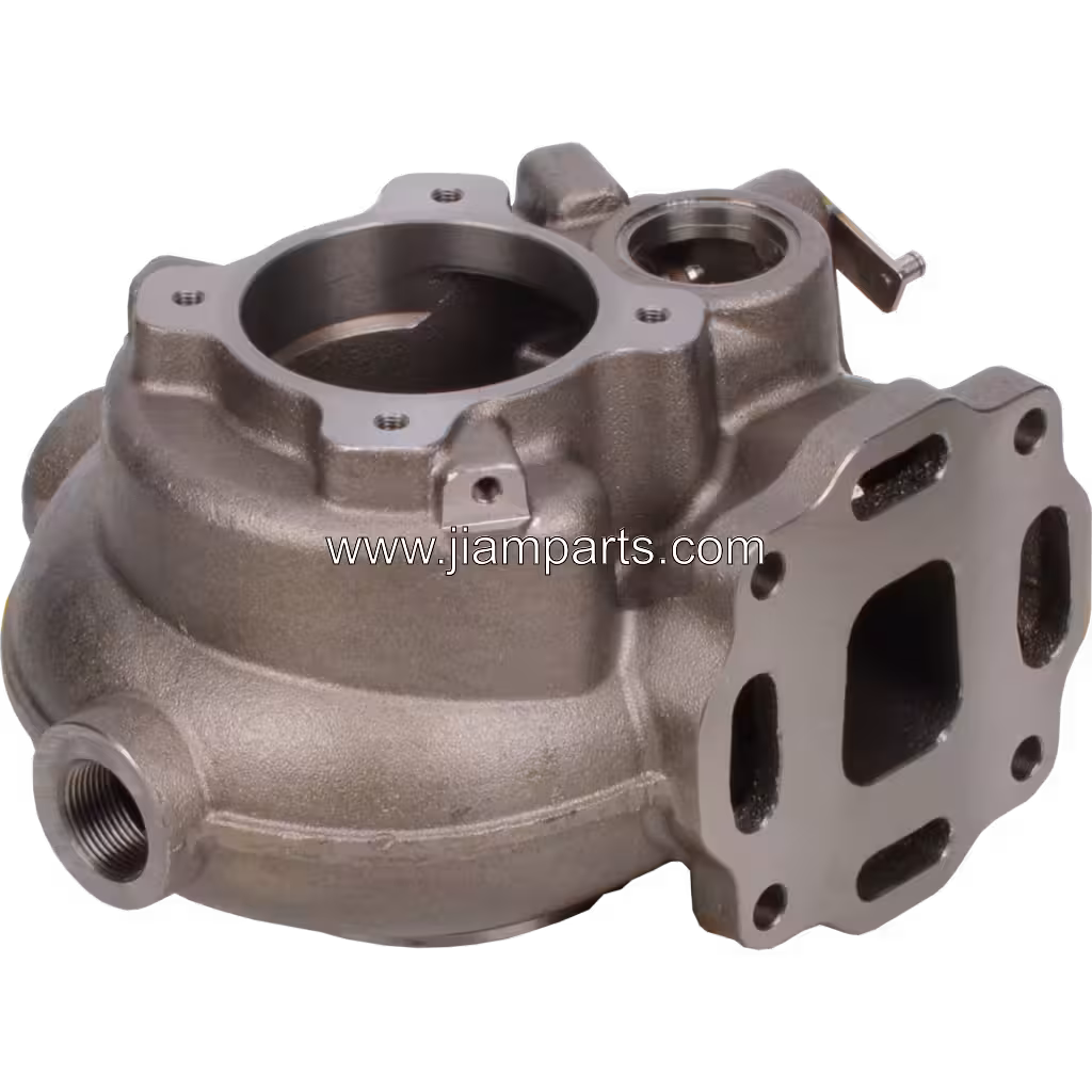 4045834 TH HX55WM aftermarket turbine housing — top three-quarter view