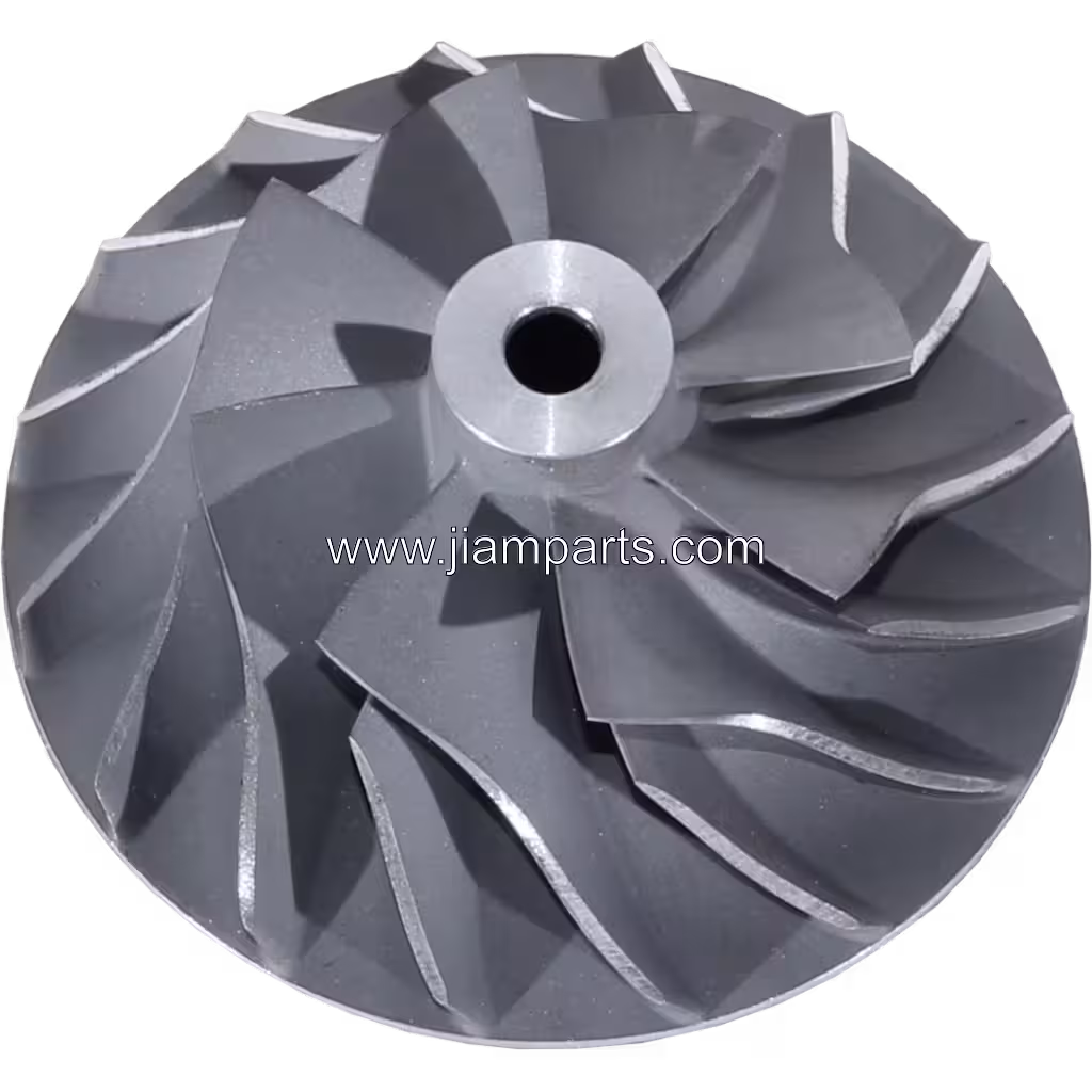 3537146 aftermarket compressor wheel — top three-quarter view