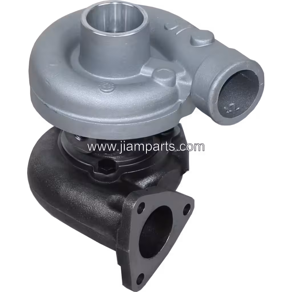 04281437 S100 aftermarket turbocharger — top three-quarter view