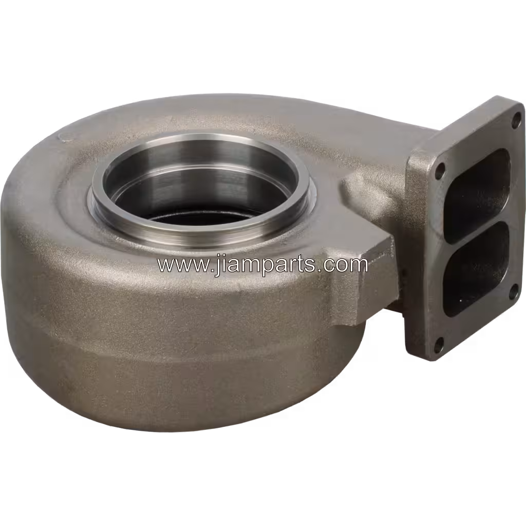 4043605 HX85 aftermarket turbine housing — top three-quarter view