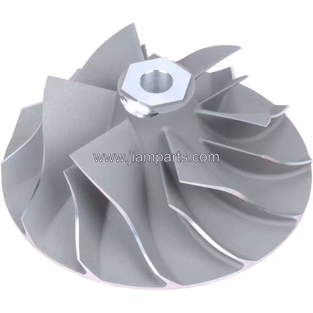 451936-0005 GTA5002B aftermarket compressor wheel — top three-quarter view