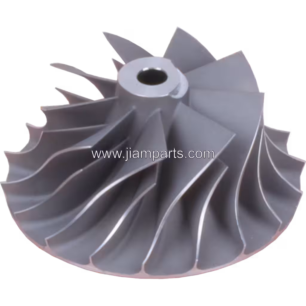 6505-71-5550 CW aftermarket compressor wheel — top three-quarter view