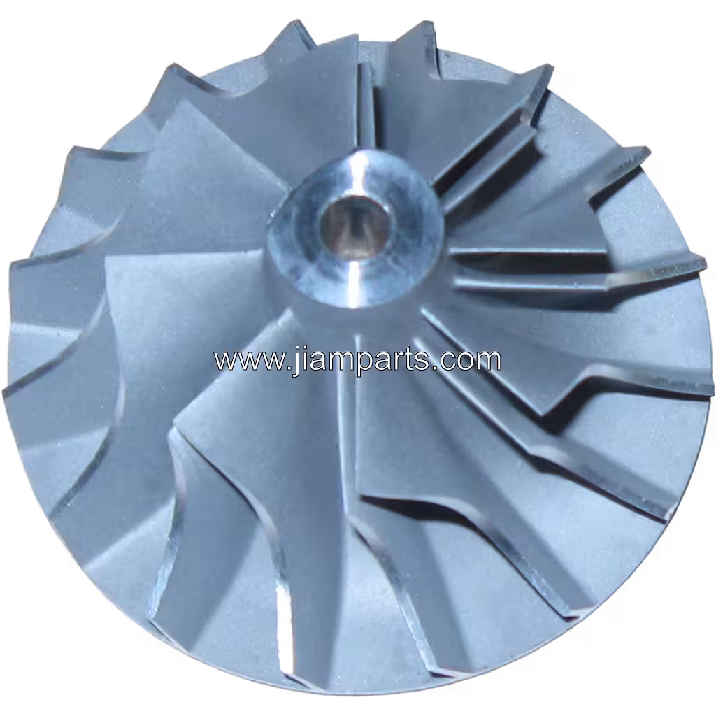 409179-0029 TO4B71 aftermarket compressor wheel — top three-quarter view