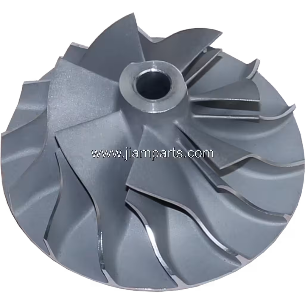 7W8845 S4DS-011 aftermarket compressor wheel — top three-quarter view