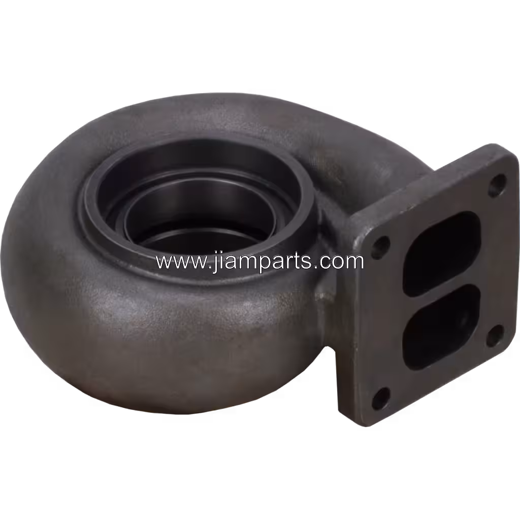 410401-0039 TO4E08 aftermarket turbine housing — top three-quarter view
