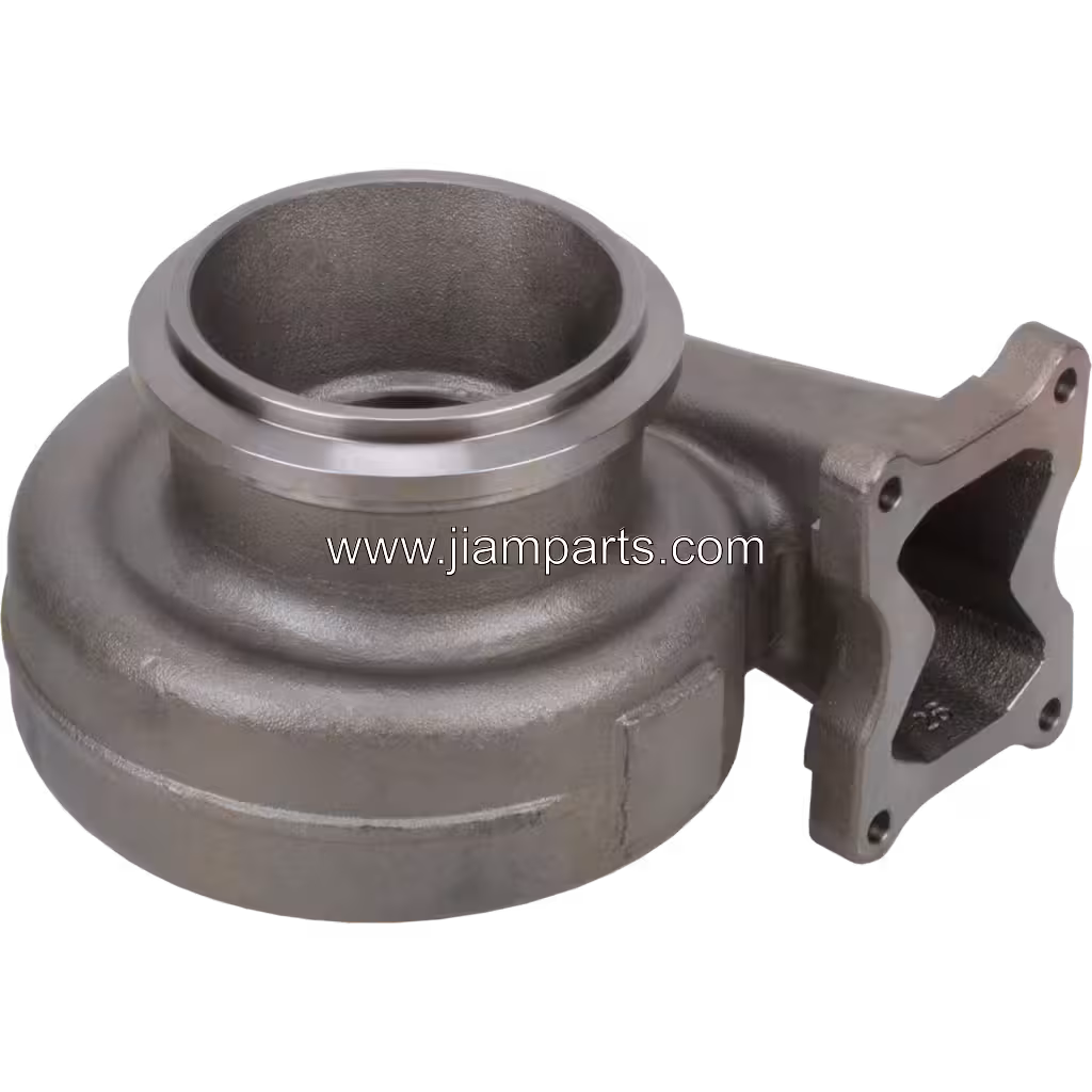 4047297 TH HX83 aftermarket turbine housing — top three-quarter view