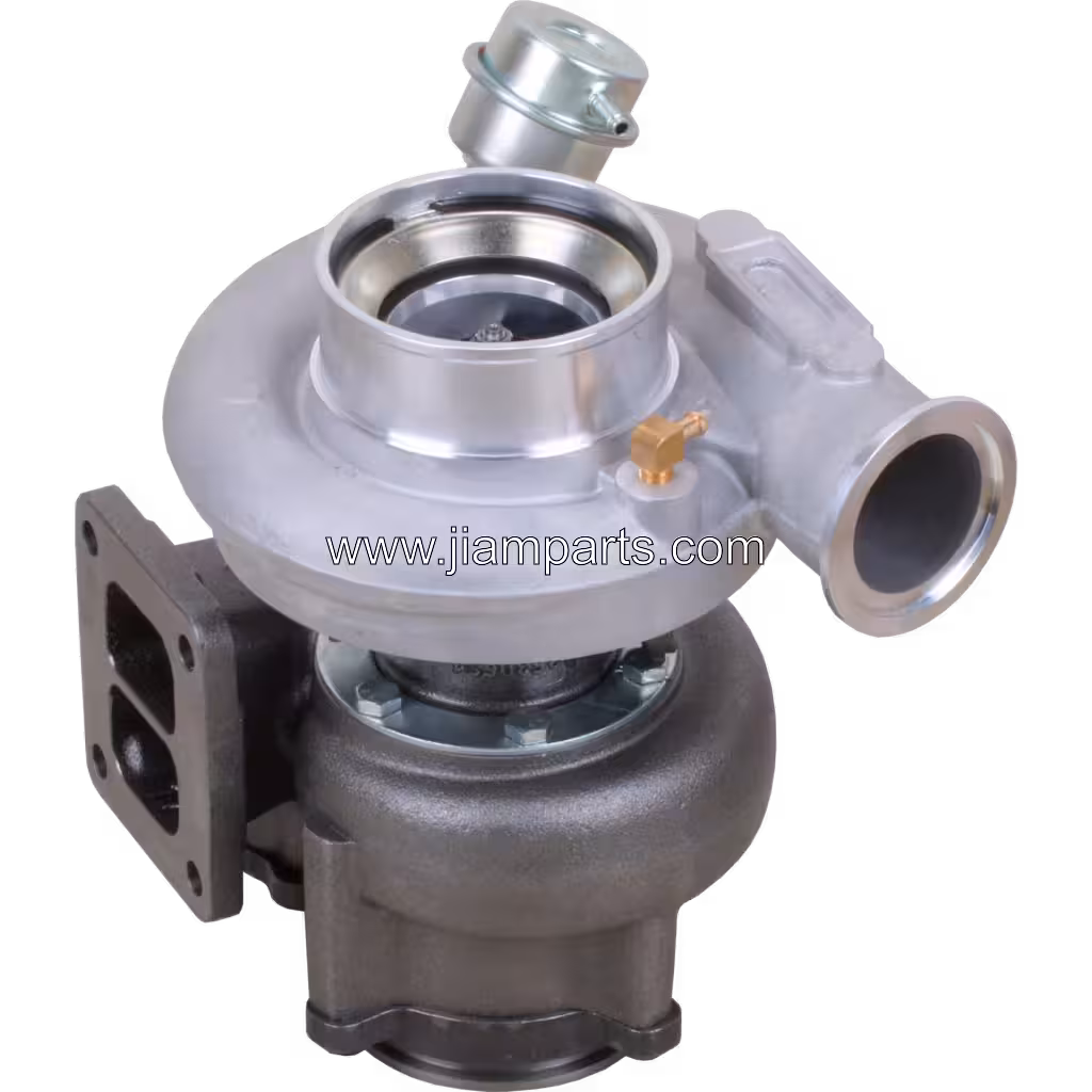 4051184 HX40W aftermarket turbocharger — top three-quarter view